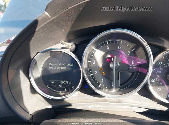 JM1NDAM71K0300446 2019 MAZDA MX-5 MIATA RF Gray უკანა სავარძლების ხედი