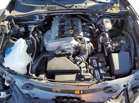 JM1NDAM72H0100720 2017 MAZDA MX-5 Gray უკანა სალონის ხედი