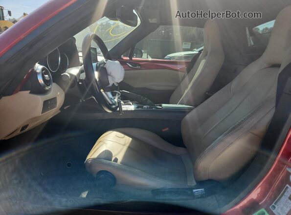 JM1NDAM72H0101429 2017 MAZDA MX-5 Red Вид салону спереду