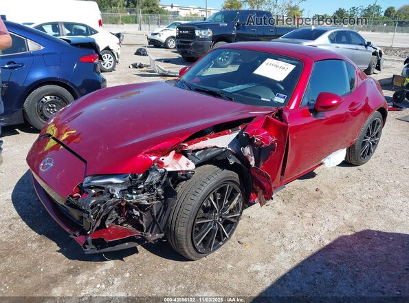 JM1NDAM73S0658230 2025 MAZDA MX-5 MIATA RF Red წინა მარცხენა ხედი სამი მეოთხედიდან