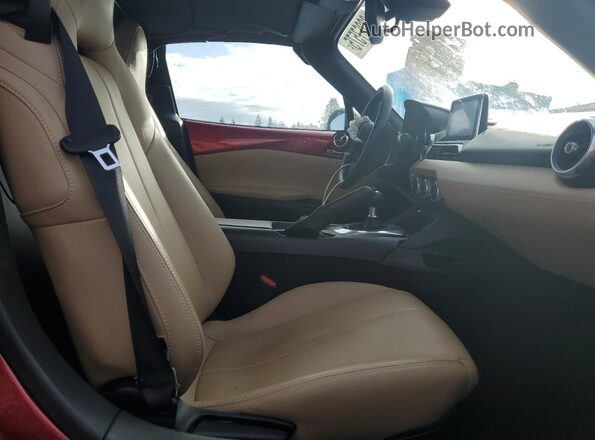 JM1NDAM74H0101982 2017 MAZDA MX-5 Red Rear seats view