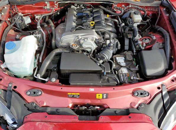 JM1NDAM74H0101982 2017 MAZDA MX-5 Red Rear interior view