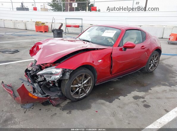 JM1NDAM74K0305334 2019 MAZDA MX-5 MIATA RF Burgundy Передня ліва чверть