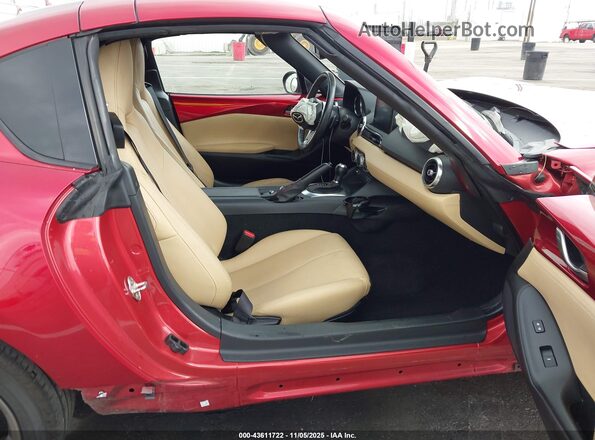 JM1NDAM74K0305334 2019 MAZDA MX-5 MIATA RF Burgundy Вид салону спереду