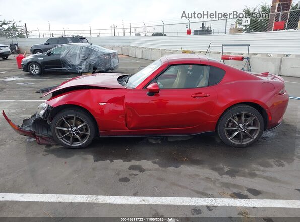 JM1NDAM74K0305334 2019 MAZDA MX-5 MIATA RF Burgundy Панорамний вид салону 360°