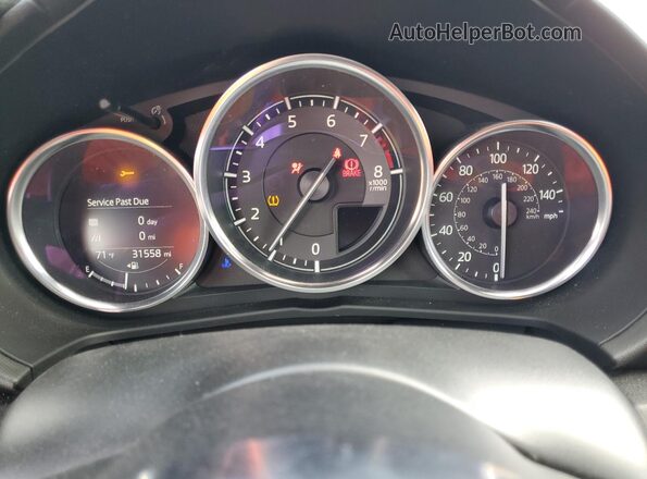 JM1NDAM75L0411972 2020 MAZDA MX-5 Gray ხელსაწყოთა პანელის ხედი