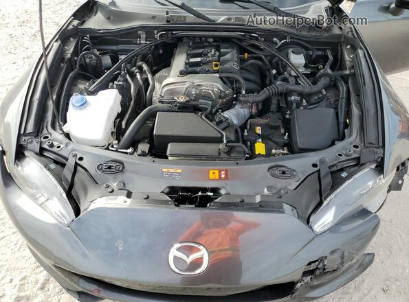 JM1NDAM75L0411972 2020 MAZDA MX-5 Gray უკანა სალონის ხედი