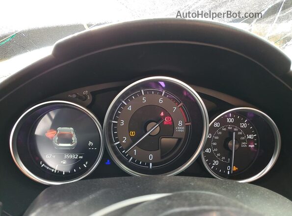 JM1NDAM77H0103533 2017 MAZDA MX-5 Gray Widok zestawu wskaźników