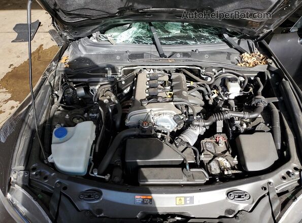 JM1NDAM77H0103533 2017 MAZDA MX-5 Gray Widok wnętrza z tyłu