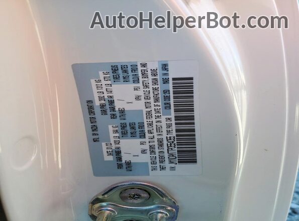 JM1NDAM77P0554055 2023 MAZDA MX-5 White VIN კოდის სტიკერის ხედი