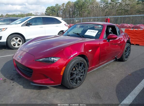 JM1NDAM79K0309265 2019 MAZDA MX-5 MIATA RF Red წინა მარცხენა ხედი სამი მეოთხედიდან