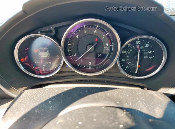 JM1NDAM7XM0456827 2021 MAZDA MX-5 White Instrument cluster view