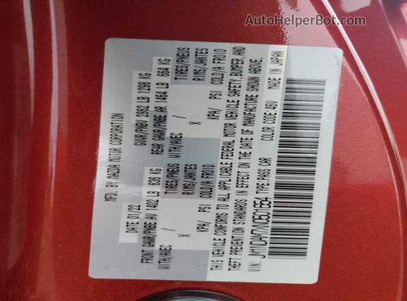 JM1NDAM7XN0501654 2022 MAZDA MX-5 Red Widok komory silnika