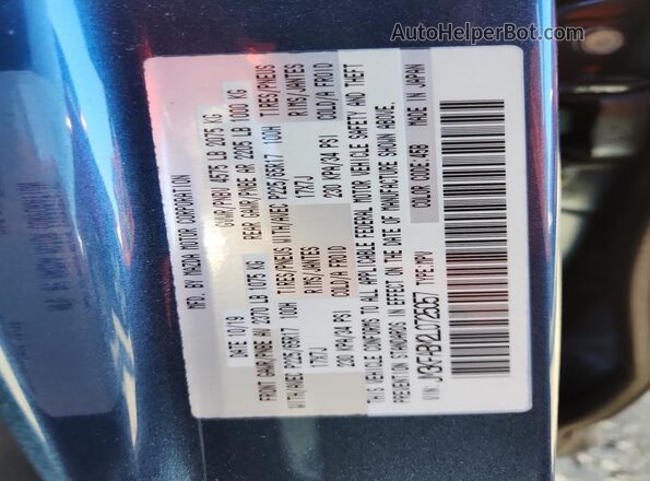 JM3KFABM2L0725057 2020 MAZDA CX-5 Blue VIN sticker view