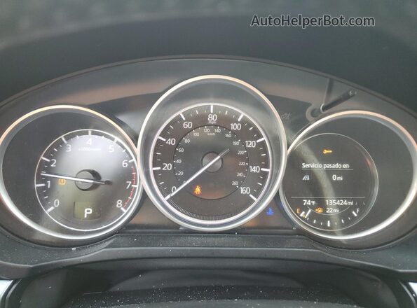 JM3KFACM0L0767614 2020 MAZDA CX-5 Black Вид щитка приладів