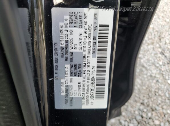 JM3KFACM0L0767614 2020 MAZDA CX-5 Black Вид наклейки з VIN-кодом