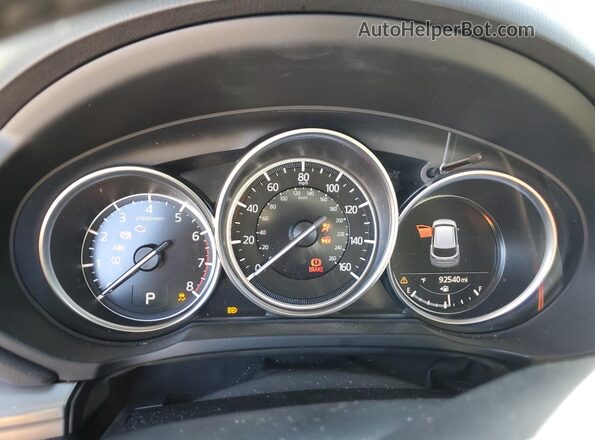 JM3KFACM0M0418955 2021 MAZDA CX-5 Black Widok zestawu wskaźników