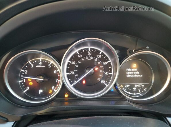 JM3KFACM6L0771540 2020 MAZDA CX-5 Black Widok zestawu wskaźników