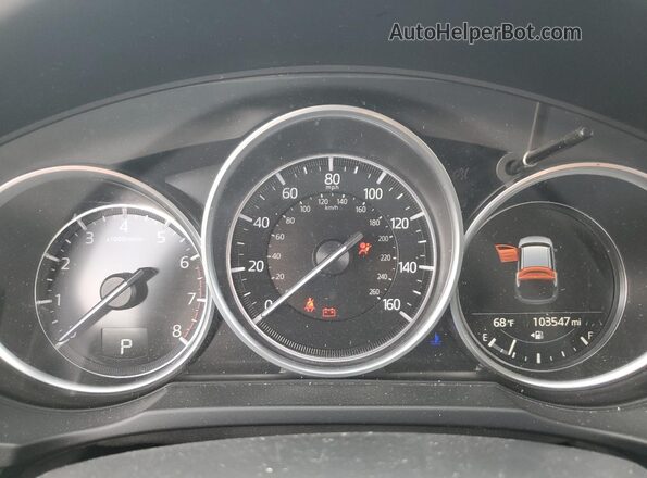 JM3KFACM6L0781890 2020 MAZDA CX-5 Black Instrument cluster view