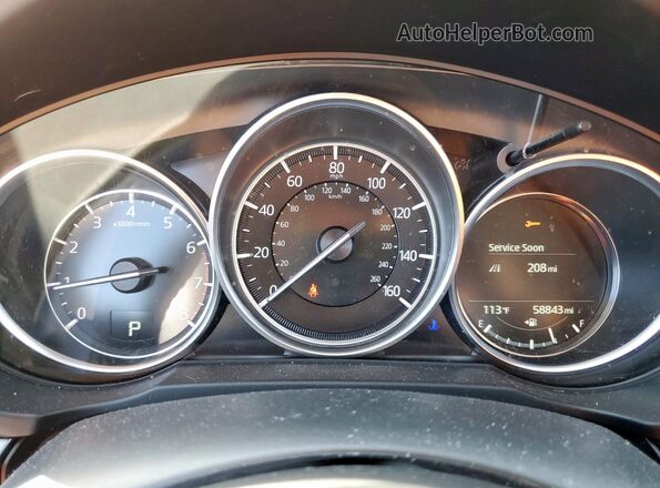 JM3KFACM7L0850652 2020 MAZDA CX-5 Blue Instrument cluster view