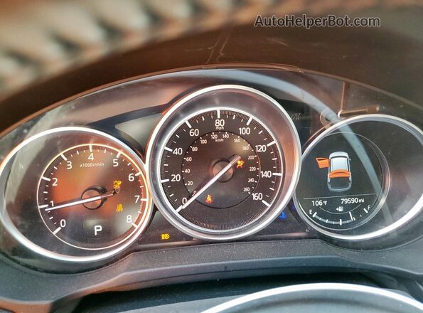 JM3KFACM8L0854127 2020 MAZDA CX-5 Gray Instrument cluster view