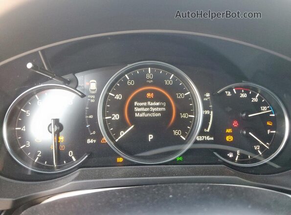 JM3KFBAYXM0476597 2021 MAZDA CX-5 White Widok zestawu wskaźników