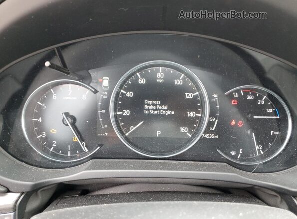 JM3KFBDM0L1798148 2020 MAZDA CX-5 Blue Instrument cluster view