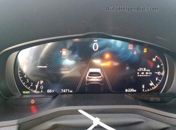 JM3KJDHC4S1103891 2025 MAZDA CX-70 White Instrument cluster view