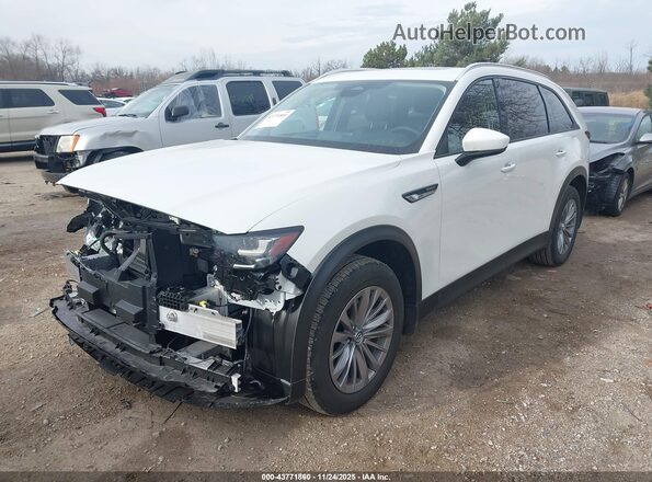 JM3KKBHA6S1237091 2025 MAZDA CX-90 PHEV Белый Передняя левая четверть