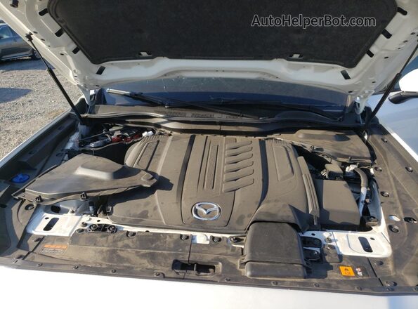 JM3KKBHD3R1187254 2024 MAZDA CX-90 White Engine compartment view