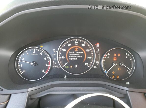 JM3KKBHD3R1187254 2024 MAZDA CX-90 White Instrument cluster view