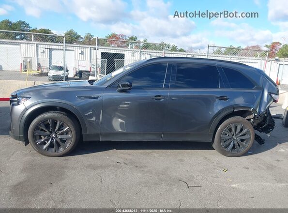 JM3KKCHA4S1196708 2025 MAZDA CX-90 PHEV Gray სალონის 360-გრადუსიანი ხედი