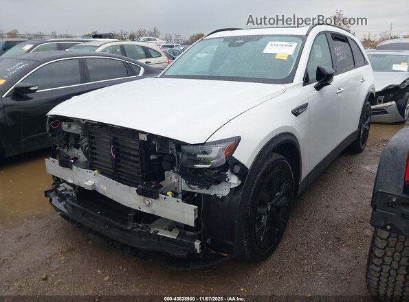 JM3KKCHA5S1201768 2025 MAZDA CX-90 PHEV White Vista tres cuartos delantera izquierda