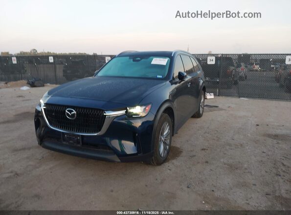 JM3KKCHDXR1108202 2024 MAZDA CX-90 Black წინა მარცხენა ხედი სამი მეოთხედიდან