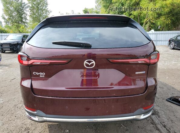 JM3KKDHA9S1238067 2025 MAZDA CX-90 Burgundy Widok z tyłu