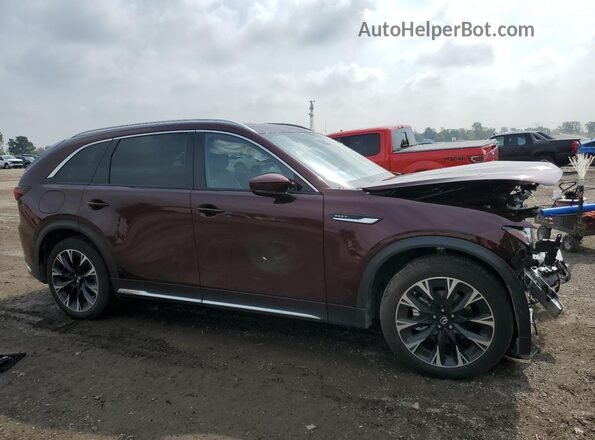 JM3KKDHA9S1238067 2025 MAZDA CX-90 Burgundy Przód prawy