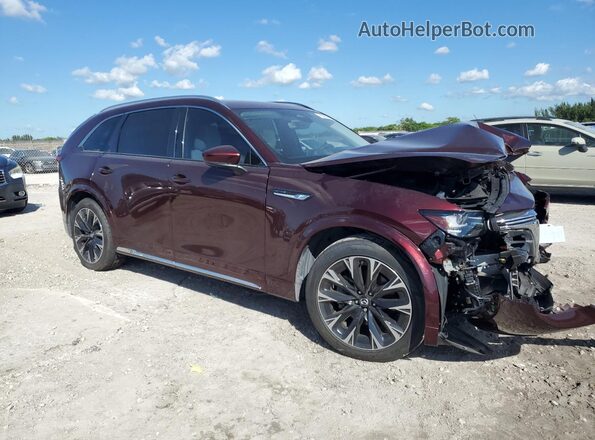 JM3KKDHC9R1103943 2024 MAZDA CX-90 Burgundy Przód prawy