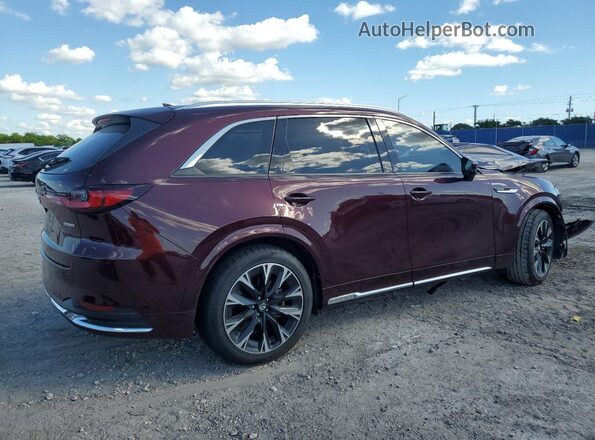 JM3KKDHC9R1103943 2024 MAZDA CX-90 Burgundy Tył prawy