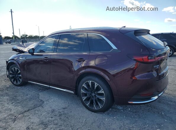 JM3KKDHC9R1103943 2024 MAZDA CX-90 Burgundy Tył lewy