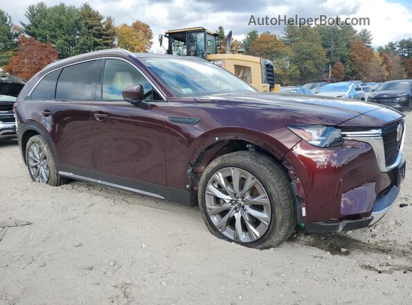 JM3KKEHD0R1101433 2024 MAZDA CX-90 Maroon Przód prawy