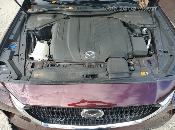 JM3KKEHD0R1101433 2024 MAZDA CX-90 Maroon Widok komory silnika