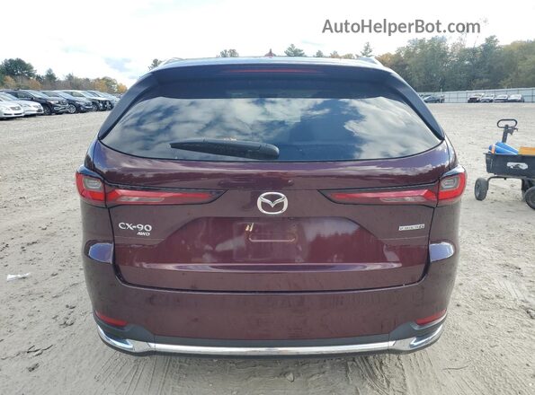 JM3KKEHD0R1101433 2024 MAZDA CX-90 Maroon Widok z tyłu