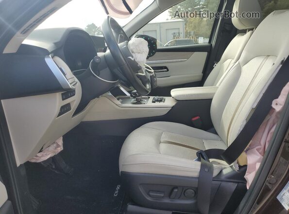 JM3KKEHD0R1101433 2024 MAZDA CX-90 Maroon Widok wnętrza z przodu