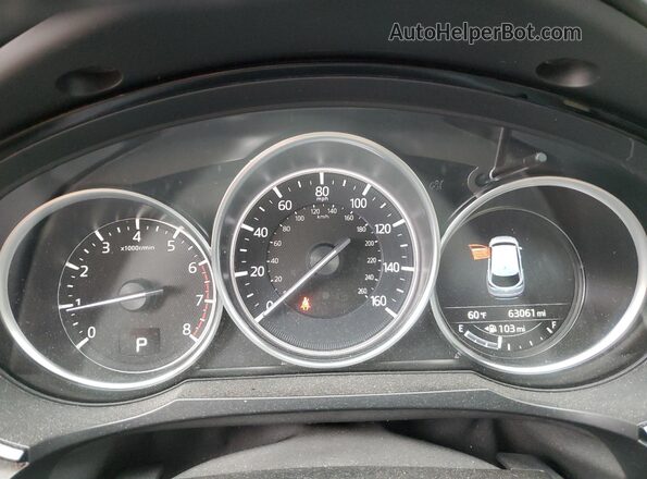JM3TCADY6G0120042 2016 MAZDA CX-9 Blue ხელსაწყოთა პანელის ხედი
