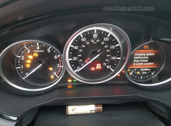 JM3TCBAY6P0656046 2023 MAZDA CX-9 White Instrument cluster view