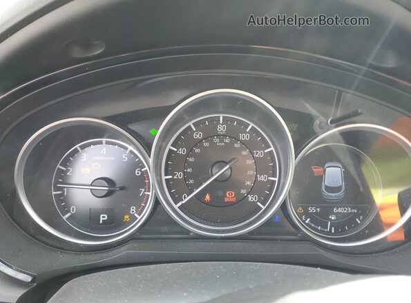 JM3TCBCY8L0407402 2020 MAZDA CX-9 White ხელსაწყოთა პანელის ხედი