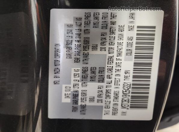 JM3TCBCY8M0542221 2021 MAZDA CX-9 Gray Вид наклейки з VIN-кодом