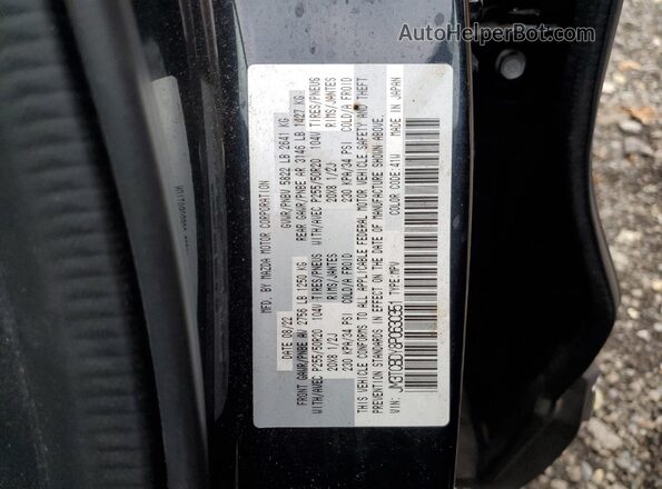 JM3TCBDY8P0630351 2023 MAZDA CX-9 Black VIN კოდის სტიკერის ხედი