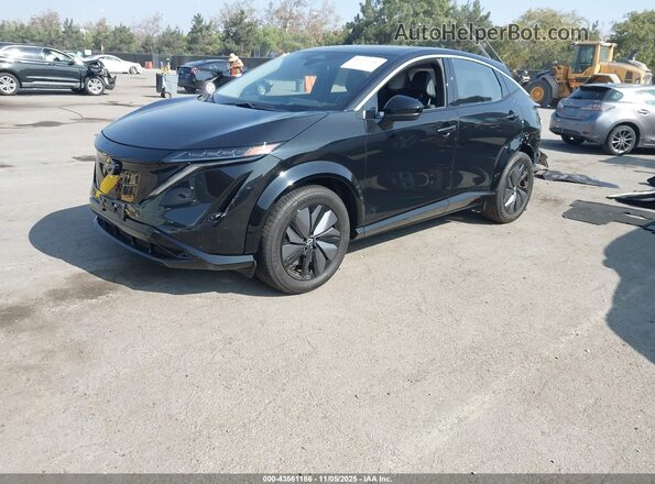 JN1AF0BAXRM434699 2024 NISSAN ARIYA Black წინა მარცხენა ხედი სამი მეოთხედიდან