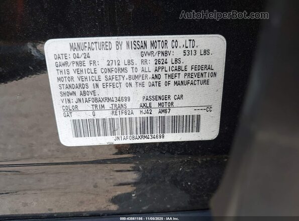 JN1AF0BAXRM434699 2024 NISSAN ARIYA Black ძრავის განყოფილების ხედი